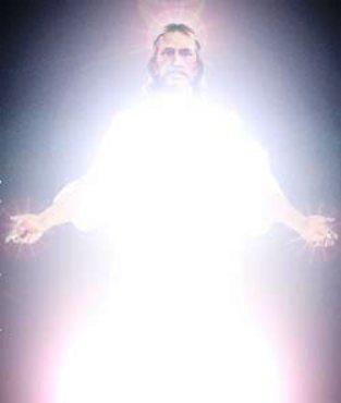Jesus shining light
